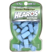 Hearos , Xtreme Protection Øreplugs, Blue, NRR 33, 14 Pairs