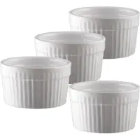 Dorre Fire souffleskåle Ø 9 cm 4-pak Hvid
