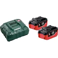 Metabo Basis 2x 18v 5.5ah Lihd Oplader Og Batteri