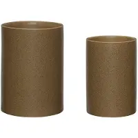 Hubsch Edna krukker 2-pak Brun