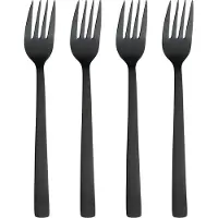 Aida Raw gaffel 4-pak Sort