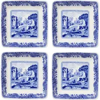 Spode Blue Italian fad 8x8 cm 4-pak Blå-hvid