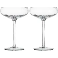 By On Opacity champagneglas 30 cl 2-pak Klar
