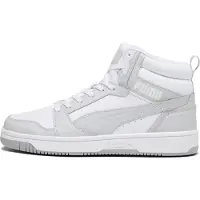 Puma Rebound Sneakers, Shoes, White/Ash Gray, 45