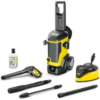 Kärcher high-pressure cleaner K 7 WCM Premium Home (yellow/black, with dirt blaster, hose reel and surface cleaner)