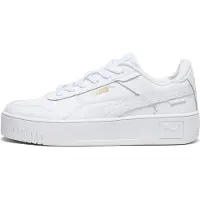Puma Carina Street Sneakers Youth, Shoes, White/Gold, 38.5