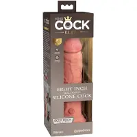 King Cock Elite 8 - realistisk dildo med sugekop - 20cm - natur