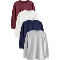 Next Shirts navy / grå / rød / offwhite