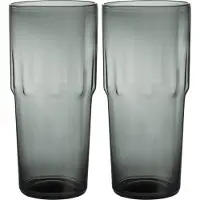 Iittala Solare drikkeglas højt 39 cl 2-pak Stålgrå
