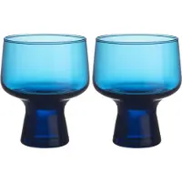 Iittala Solare glas på fod 29 cl 2-pak Elektrisk blå