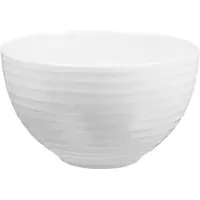 Design House Stockholm Blond skål lille stribe hvid
