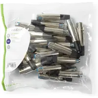 Nedis Nikkelbelagt Lige Xlr Hun-stik Til Loddekabel 7 Mm