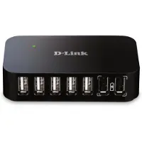 D-Link DUB-H7 USB hub - 7 ports - Sort