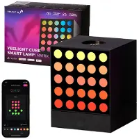 Yeelight Cube Smart Lamp - Light Gaming Cube Matrix - Rooted Base - Matrix Cube+Base