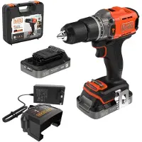 Black & Decker Bcd383d2xk-qw 18v Slagboremaskine