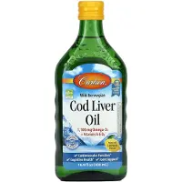 Carlson , Vild Norsk, Kodeleverolie, Naturlig Citron, 16.9 fl oz (500 ml)