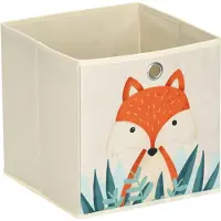 Zeller Present 14478, Opbevaringskurv, Beige, Flerfarvet, Fritstående, Dreng/Pige, Billede, Firkant