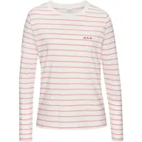 LASCANA Shirts lyserød / rubinrød / hvid