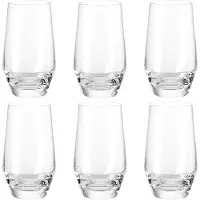 Leonardo Puccini, Transparent, Glas, 6 stk, Rund, Rydde, 365 ml