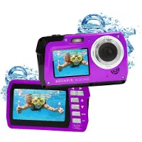 Aquapix W3048 Edge - Digitalkamera - kompakt - 13.0 MP / 48.0 MP (interpoleret) - 4K / 10 fps - undervands op til 3 m - lilla