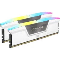 Corsair Vengeance RGB DDR5-6000 - 64GB - CL30 - Dual Channel (2 pcs) - AMD EXPO & Intel XMP - Hvid med RGB
