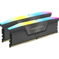 Corsair Vengeance RGB - DDR5 - sæt - 32 GB: 2 x 16 GB - DIMM 288-PIN - 6000 MT/s / PC5-48000 - CL38 - 1.35 V - ikke bufferet - grå