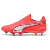 Puma KING ULTIMATE MxSG Football Boots Unisex, Shoes, Glowing Red/White/Red Fire, 39