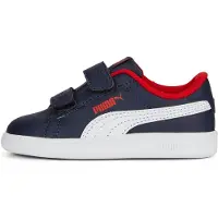 Puma Smash 3.0 Sneakers Toddlers, Shoes, Navy/White/Red, 22