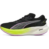 Puma Deviate NITRO 3 Running Shoes Women, Shoes, Black/Yellow Alert/Pure Magenta, 40.5