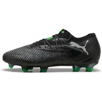 Puma Future 8 Ultimate Lav FG Eclipse - Sort/Grå/Grøn - Græs (FG), størrelse 38