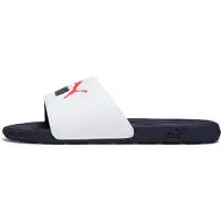 Puma Cool Cat 2.0 Sandals Youth, Shoes, White/Navy/Red, 39
