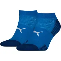Puma Sport Cushioned Sneaker Socks (2-Pack), Clothing, Olympian Blue, 35-38