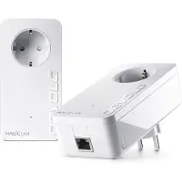 Devolo Magic 2 LAN - Startsæt - Bridge - 1GbE, HomeGrid - kan tilsluttes til vægstik (pakke med 2) (8260)
