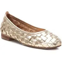 Carmela Carmelatil kvinder. 16166206-ORO Ballerinaer i læder 161662 gylden (40), Guldfarvet, Fast, Ingen, Casual