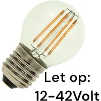 Dixplay E27 Sfærisk Filament Led-pære 12-42v