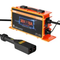 Vevor 36 Volt Golfvognsbatterioplader, 18 AMP, Smart Batterioplader med D-Style-stik, Kompatibel med Blysyre AGM/GEL/EFB MF NMC LiFePO4-batterier til EZGO TXT, IP67 Vandtæt ETL-certificeret