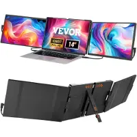 Vevor Laptop Screen Extender 14" HD 1080P bærbar skærm til 13"-17" bærbar computer