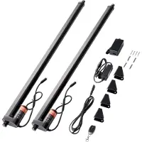 Vevor 2 STK 12V lineært aktuatorsæt 30 tommer 0,35"/s 220lbs/1000N IP54 beskyttelse