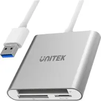 UNITEK - Kortlæser (SDXC, microSD, CF) - USB 3.0