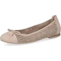 Caprice Ballerina, beige, made of Leather with Block heel, Size 39