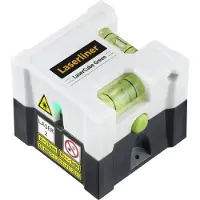 Laserliner LaserCube, 10 m, 1 mm/m, 635 nm (< 1 mW), Linjeniveau, Sort, Hvid, 4 t