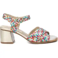 Carmela Carmelatil kvinder. 16219205-MULTICOLOR Sandaler i læder 162192 multicolour (40), 3-5 cm, Spænder, Casual, Party, Flerfarvet