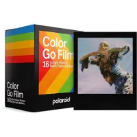 Polaroid Color Film Go Type (8 exposures) - Black Frame - 2-pack