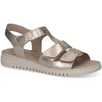 Caprice Heeled sandal, metallic, made of Leather without heel, Size 38