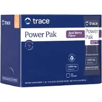 Trace Minerals Research Trace Minerals Æ, Elektrolyt Stamina PowerPak, Acai Bær, 30 Pakker, 0.18 oz (5.2 g) Hver