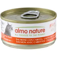 Almo nature Økonomipakke HFC Natural 24 x 70 g - Laks med gulerod i gelé