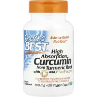 Doctors Best Høj absorberende Curcumin, 120 Vegansk kapsler