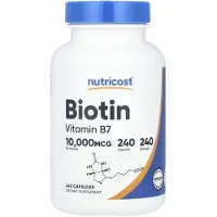 Nutricost , Biotin, 10.000 mcg, 240 Capsuler