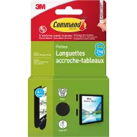 3M Command monteringsstrips til billeder sort, indhold: 4 par (17202BLKFGN)