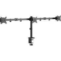 Gembird Monitor Arm Pole - Adjustable desk arm 3-display 17"-27"
